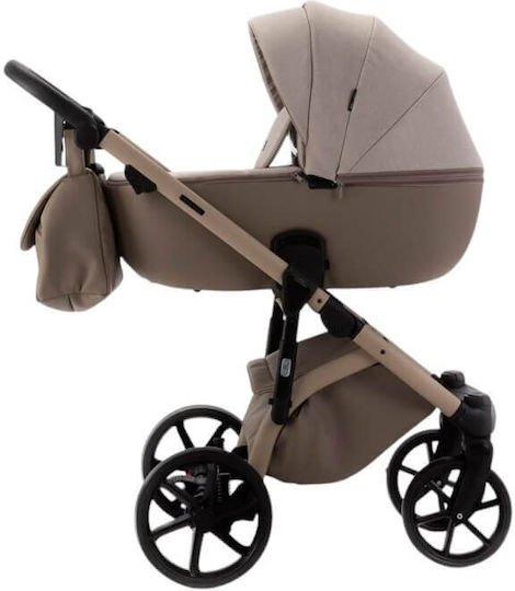 Adamex Nola Natura Adjustable 2 in 1 Baby Stroller Suitable for Newborn Cappuccino 14.2kg