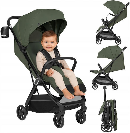 Lionelo Bess Baby Stroller Suitable for Newborn Green 7.5kg