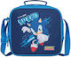 Sonic Σχολικό Τσαντάκι Φαγητού Χειρός Μπλε 21x11x22cm