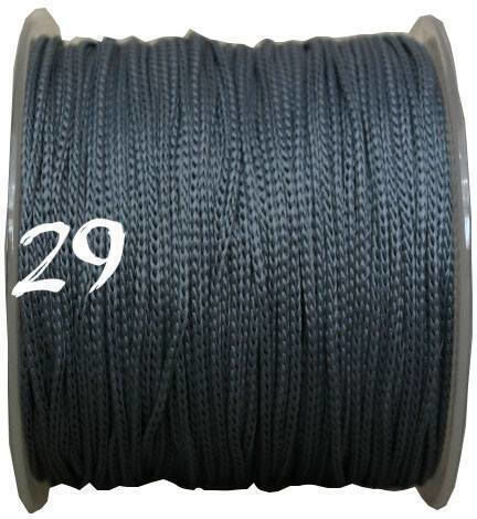 Polypropylen Schnürsenkel Tasche 3mm 150m Rolle 29 Grau