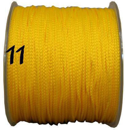 Polypropylen Schnürsenkel Tasche 2mm 150m Rolle 11 Gelbe