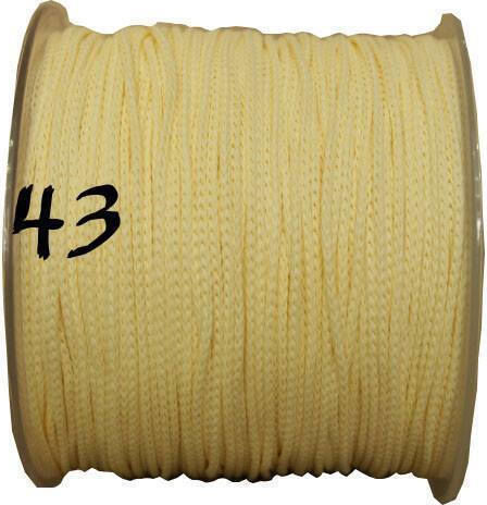 Polypropylene Schnürsenkel Tasche 2mm 150m Rolle 43 Gelbe