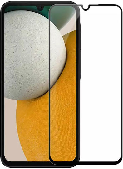 Screen Protector Samsung Galaxy A25 Din Sticlă Temperată Antistatică Protecție Ecran Prietenoasă Cu Husa Magică Cadru Complet Contur Negru Transparent