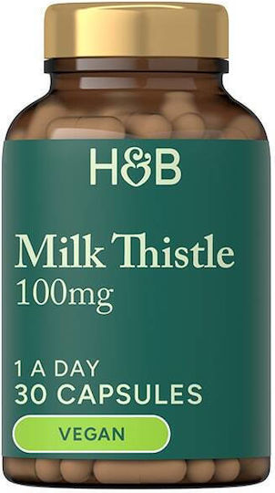 Holland & Barrett Milk Thristle 100mg 30 capace Natural - Natural