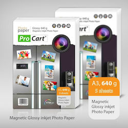 Magnetic Glossy Photo Paper 640g A3