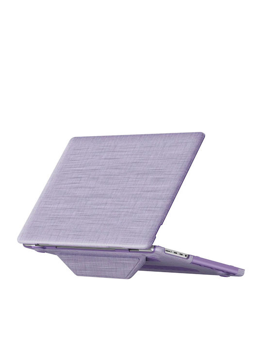 Avizar Macbook Pro 16" Fabric Case Foldable Magnetic Stand Lavender