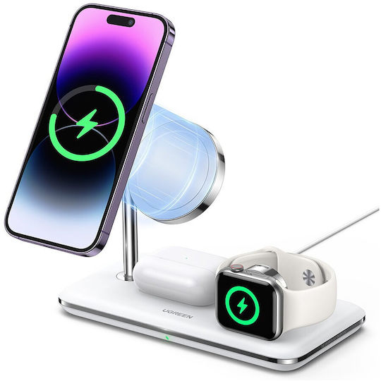 Ugreen Ασύρματος Φορτιστής (Qi Pad) 25W Λευκός (CD278)