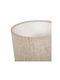 Ostaria Ceramic Table Lamp for Socket E14 with Beige Shade and Base