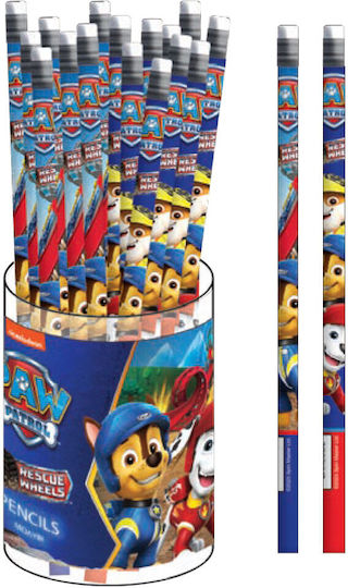 Paw Patrol Моливи Hb Графит С Гумичка На Върха