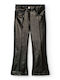 Kids' Leather Pants Black