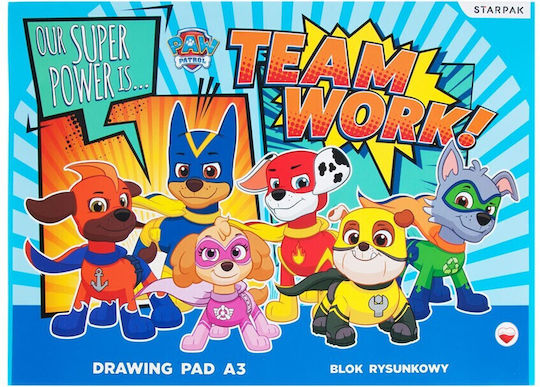 Paw Patrol A/3 Sketchbook 20 Sheets Drawing Book