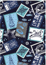 Space Stamp A4 Elastic Folder Space Stamp A4 Elastic Folder