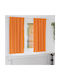vidaXL Set of Orange Blackout Curtains for Window with Pencil Pleat 140x175cm