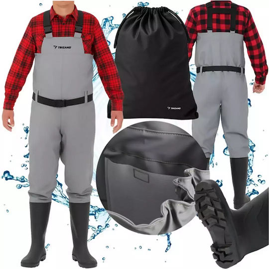 Trizand Fishing Rain Boots – Waterproof PVC Boots Anti-Slip Sole Size 44