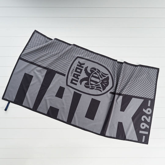 PAOK Black Beach Towel 75x150 Vesta Home