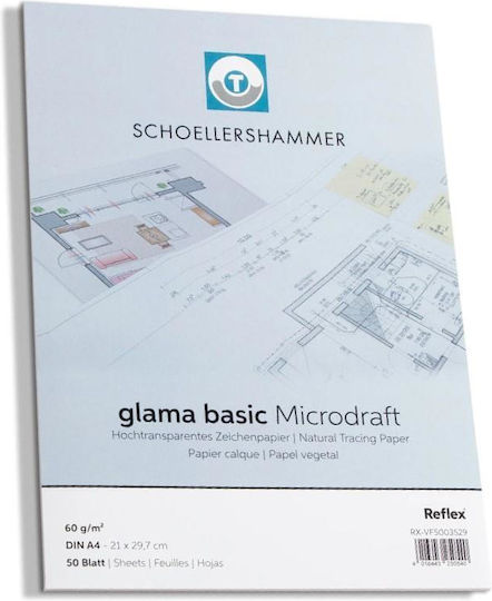 Schoeller Block Tracing Paper 50 Sheets A3 29.7x42 Cm 110gr