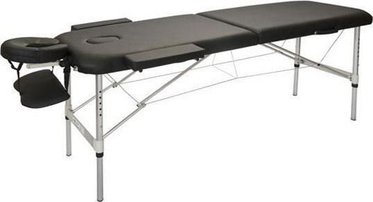 ACP Portable/Folding Black Massage and Physiotherapy Bed 180x62cm