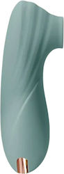 Mini Vibrator Suction Function 10 Modes Waterproof Green