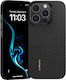 Benks Back Cover Aramid Fiber / Plastic 0.3mm Negru (iPhone 16 Pro Max)
