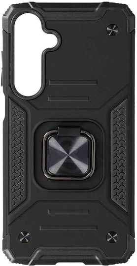 Husă Telefon Samsung Galaxy S23 FE Hybrid Armor Dual Shockproof Inel Rotativ Suport Funcție Compatibil Suport Magnetic Auto Nitro Ishield Negru