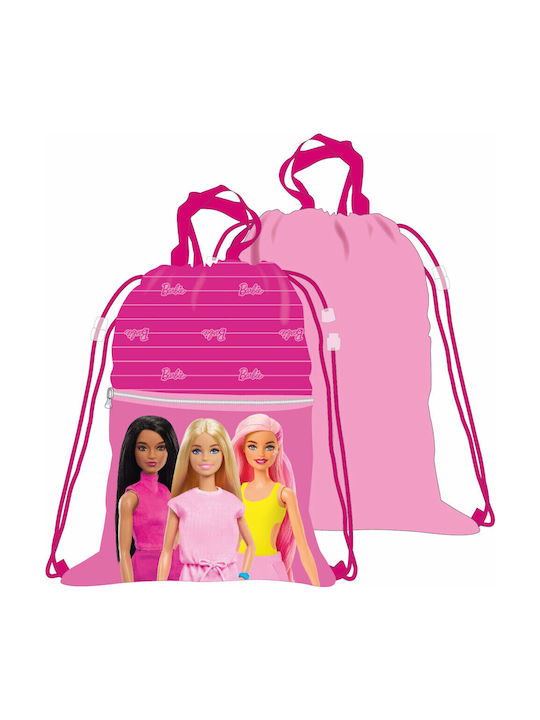 Barbie Детска чанта Мешка Розов 45брx34.5брсм.
