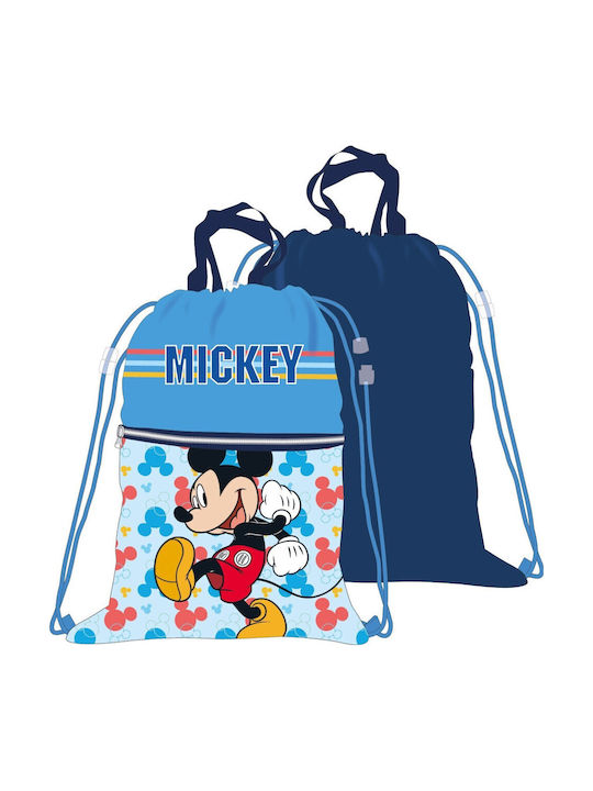 Disney Mickey Kids Bag Pouch Bag Blue 45cmx34.5cmcm