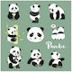 Decoupage Serviette Bärchen Pandas 1 Stück
