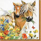 Decoupage Serviette Pferd Fohlen 1 Stück