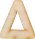 Wooden Letter D 4cm