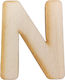 Wooden Letter N 4cm