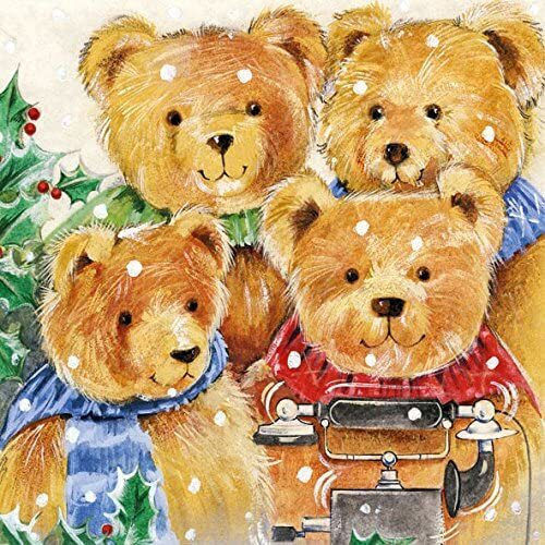 Ambiente Weihnachtsservietten D3cm.