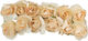 Paper Flowers 8cm Set 12 Pieces Natural