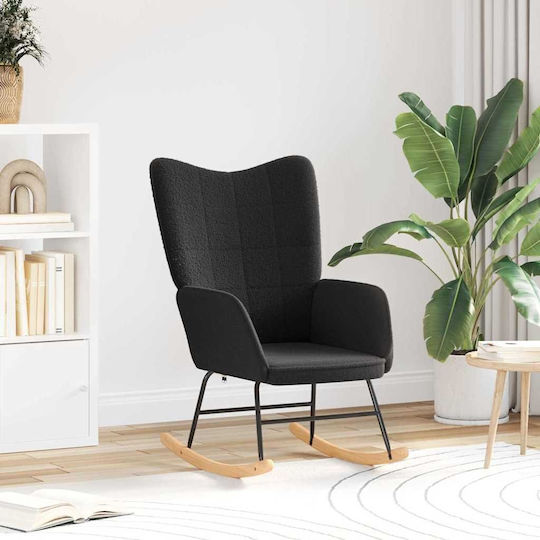 Bergère Negru 61x78x98cm