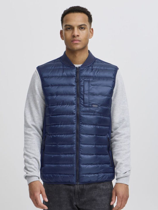 Sleeveless Jacket Puffer Dress Blues