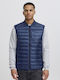 Sleeveless Jacket Puffer Dress Blues