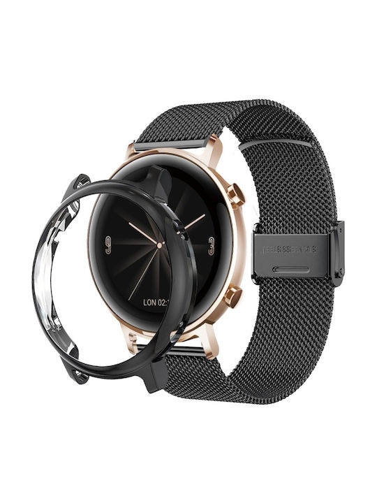 Brățară + Husă Protecție Ecran Huawei Watch GT 4 41mm Neagră