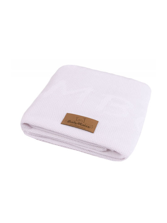 Matex Blanket Nursery Swaddling Blankets Bamboo White 80x100cm