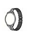 Armband + Tragbare Hülle Eingebautes Glas Samsung Galaxy Watch 4 44mm Schwarz