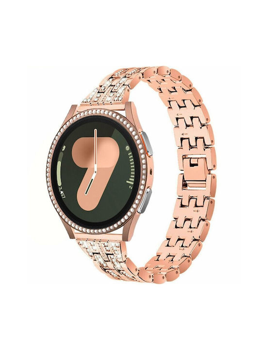 Bracelet + Case Integrated Glass Samsung Galaxy Watch 7 40mm Rose Gold
