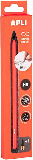Pencils Apli Infinite Pencil HB Assorted Colour Orange