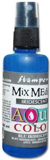 Aquacolor Σπρέι Iridescent Blue 60ml Stamperia