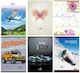 Ecada Notebook Ruled A4 80 Sheets 1pcs (Μiscellaneous Designs/Colors)