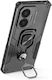 Avizar Shockproof Case Poco F7 Rotating Ring Integrated Stand Black