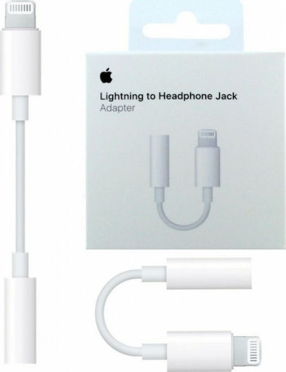 Apple Converter Lightning / 3.5mm male to Lightning / 3.5mm female White 1pcs MMX62ZM/A