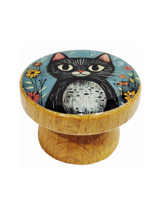 ACM Kids Knob Furniture made of Wooden Natural wood 12006-000-BRZ2 1pcs