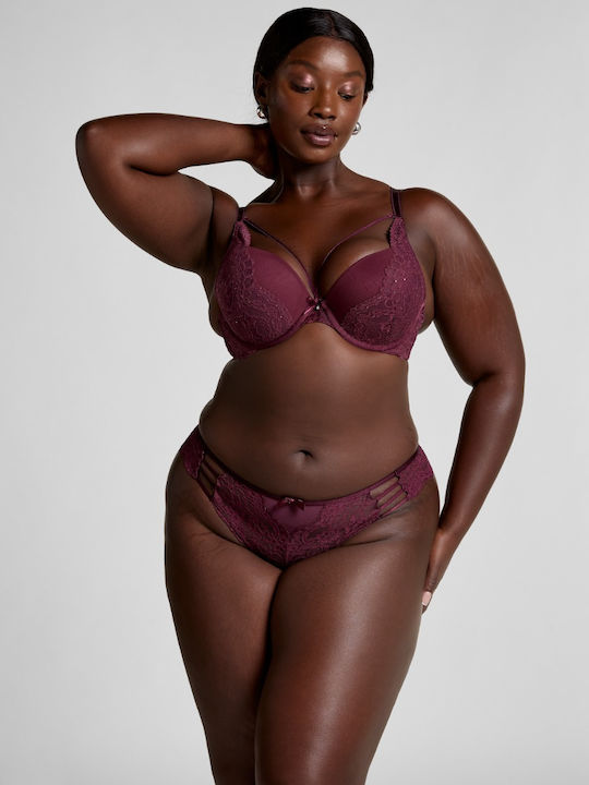 Push Up Bra Underwire Purple