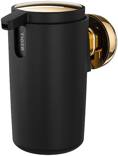 TIGER Επιτοίχιο Dispenser Πλαστικό Μαύρο 175ml