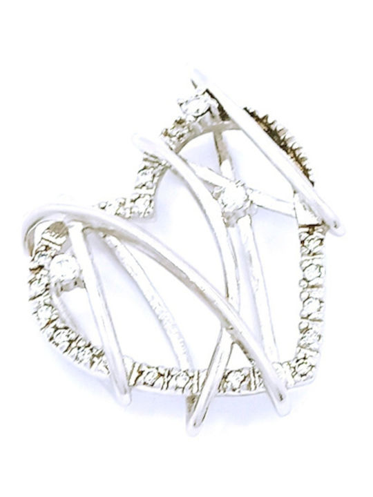 PS Silver Charm Herz aus Silber mit Zirkon