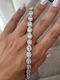 Women's Steel Bracelet with Zircon 15cm