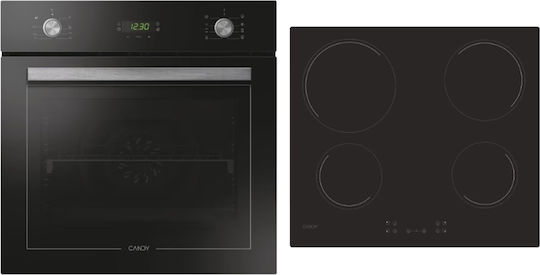 Candy Φούρνος άνω Πάγκου 70lt με Κεραμικές Εστίες Π59.5εκ. Μαύρος